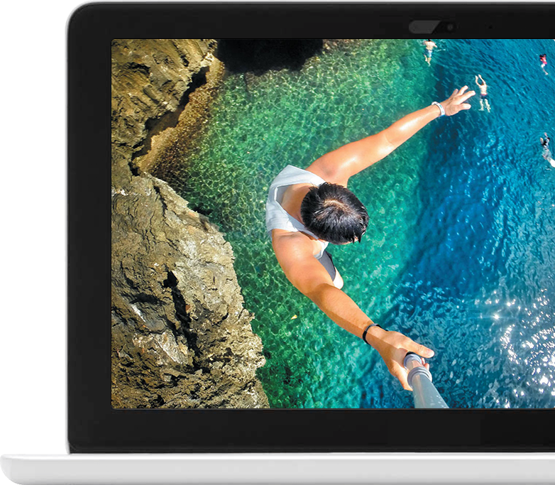 younity automatically discovers your GoPro video so you can easily find it, access it and share it with friends gopro video playing on macbook